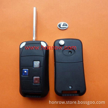 From Honrow Lexus 3 button modified folding remote key blank